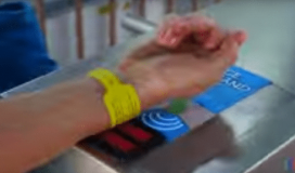 RFID stof armband met een ingesloten Microchip toekomst