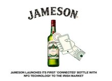 NFC traz concursos, conteúdo de garrafas de uísque Jameson limitada