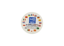 30mm Custom Print Stickers With Ntag216 NFC Chip