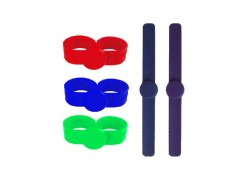 13.56MHz F08 silicone slap wristband