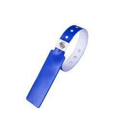 Pure Blue Alien H3 PVC Wristband com fivela de metal reutilizável para reduzir o custo