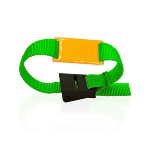 Braccialetto RFID di registrazione del braccialetto di fitness in nylon TK4100 / EM4200 -Wristband tessuto